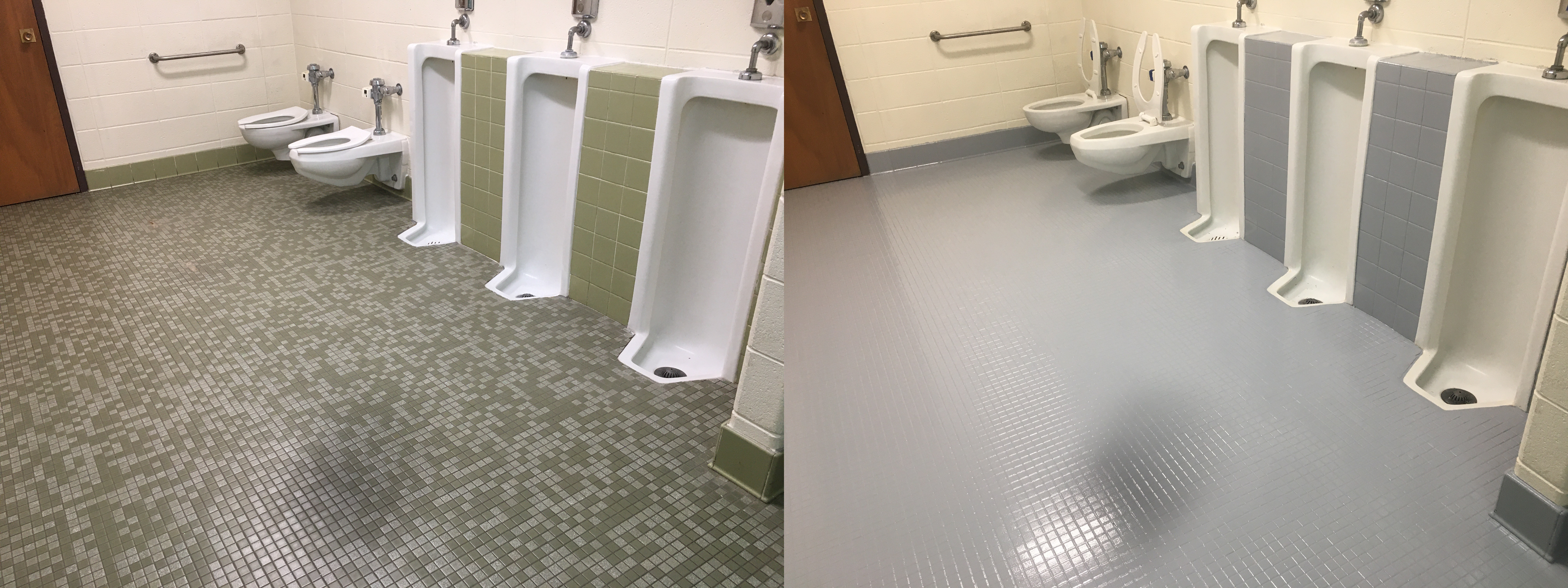 Don Sternig - ChromaGLAZE - Belleview Schools - Before After 1