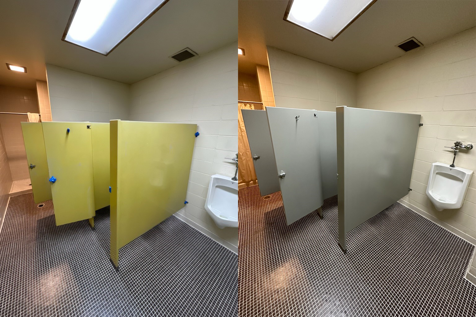 Jacob Sluis - Midwest Floor Restore - ChromaGLAZE - Partitions - Before After 1