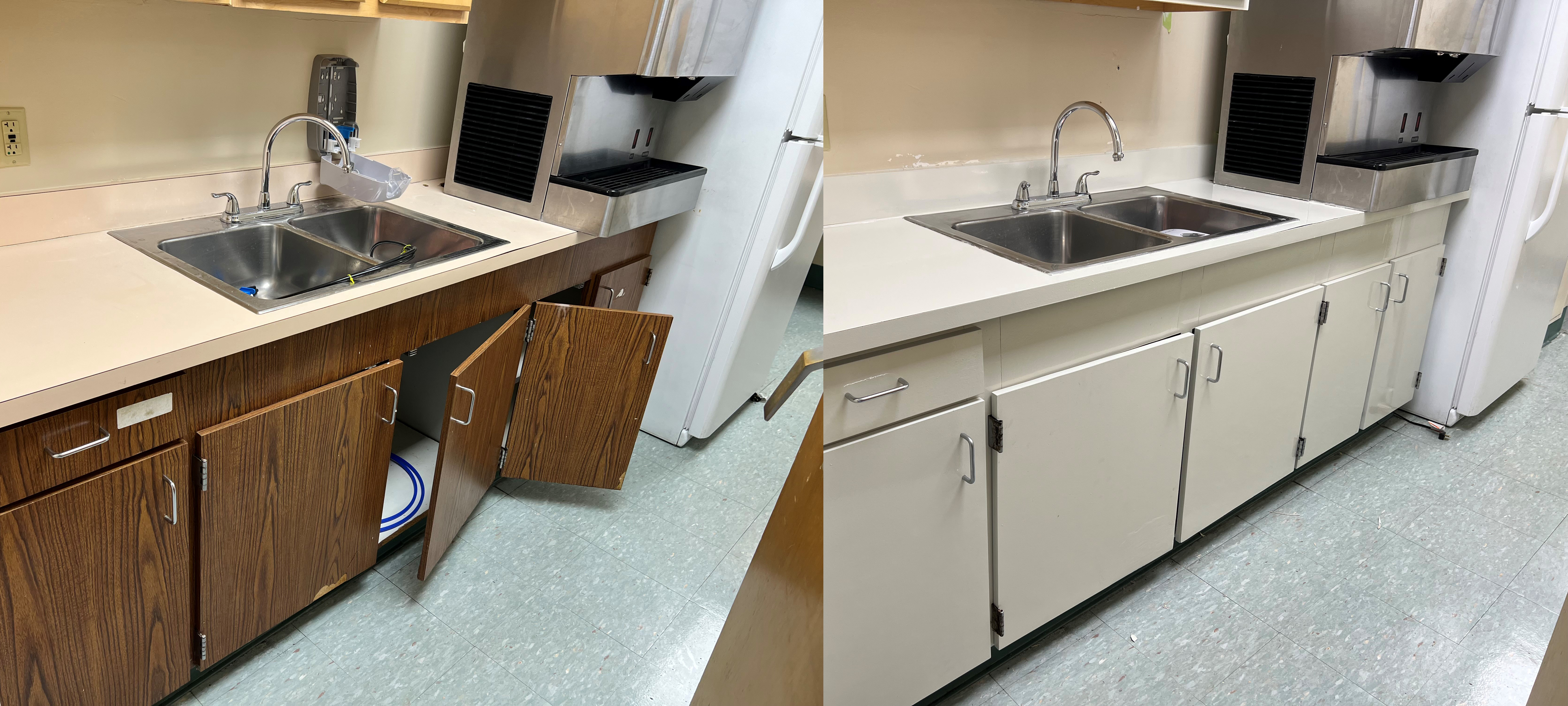 Peter Porter - Complete Floor Care Solutions - Tampa Hospital - ChromaGLAZE - Cabinets and Countertops - BeforeAfter 8
