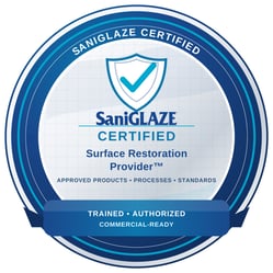 SaniGLAZE_Certified_Surface_Restoration_Provider_Badge