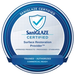 SaniGLAZE_Certified_Surface_Restoration_Provider_Badge