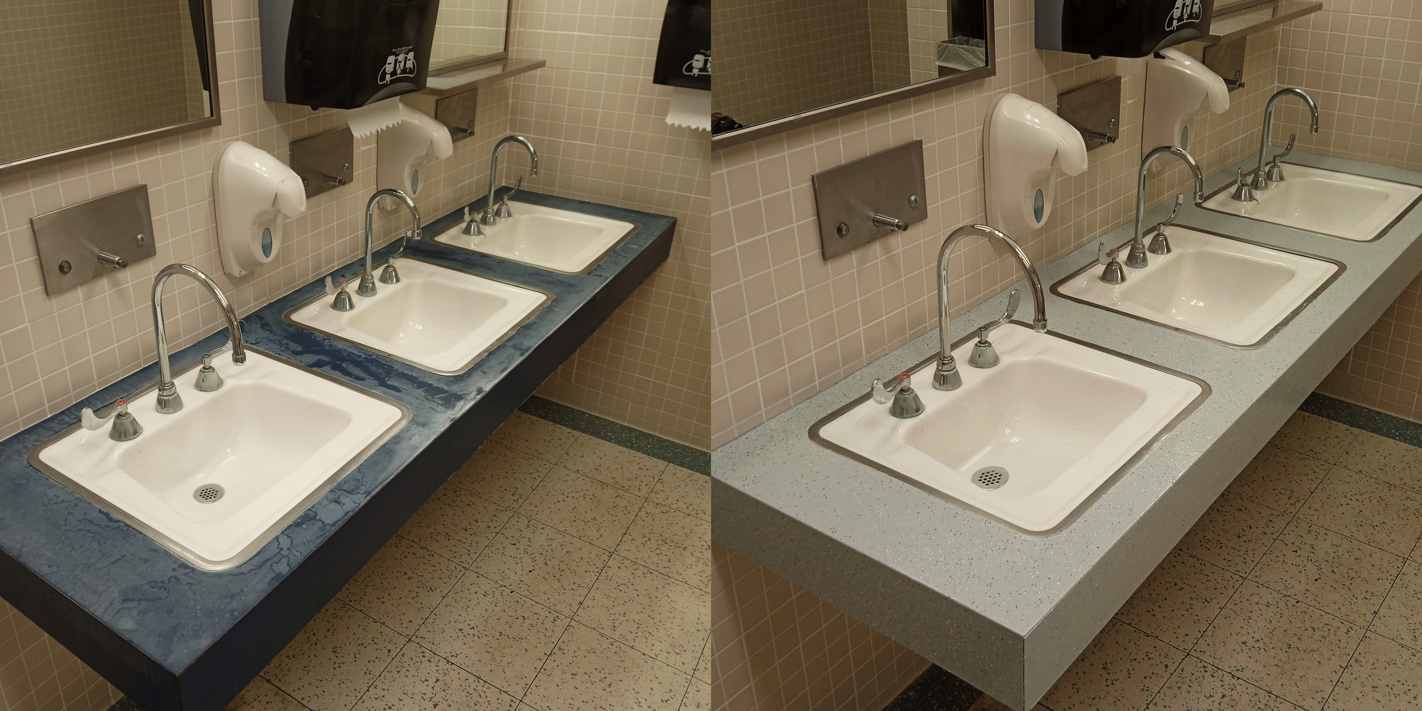 Susan Bechtold - Tri-State - VariGLAZE Sink - BeforeAfter 1