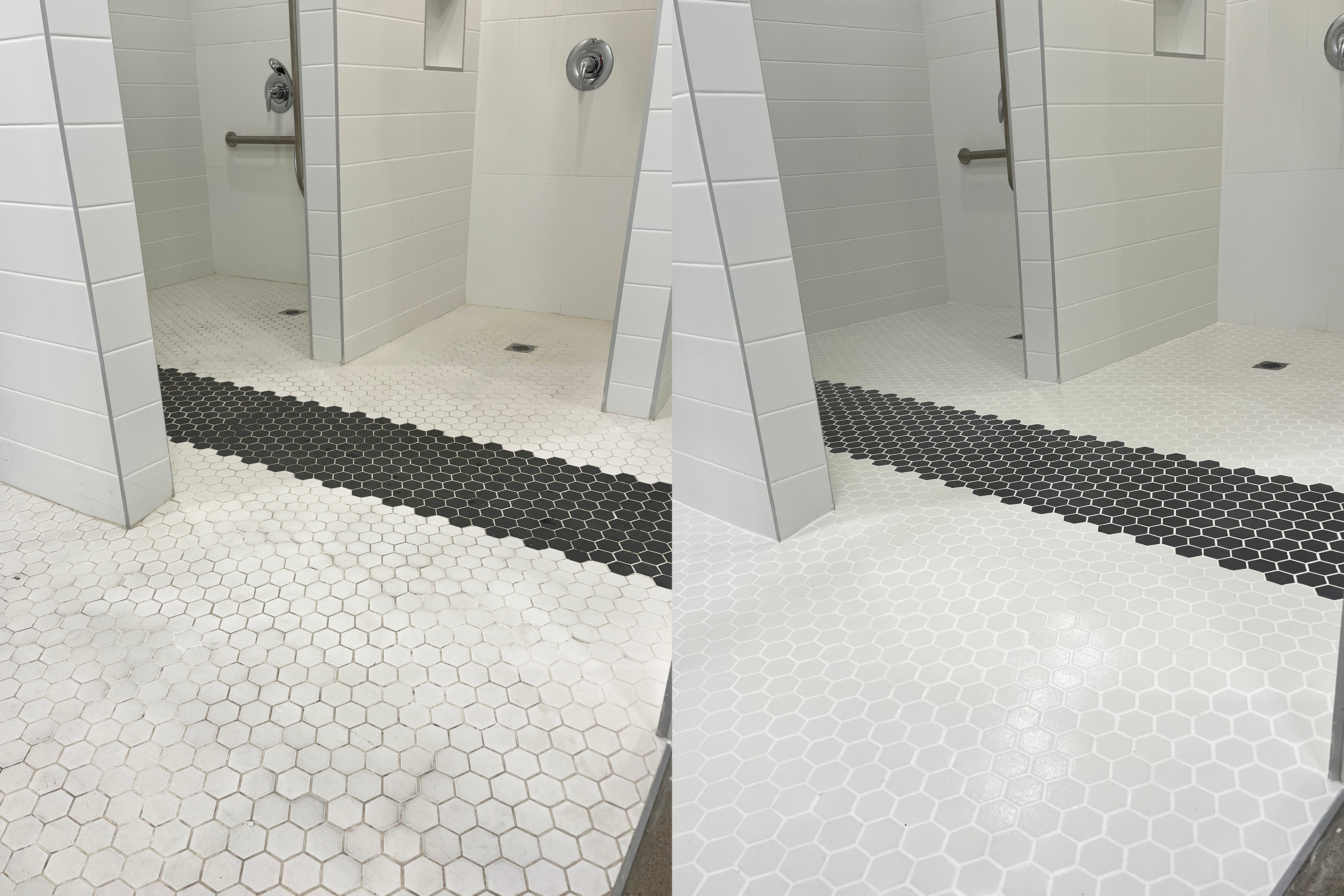Ted Betkaluk - SaniGLAZE Toronto - EnduraGLAZE - Commercial Furniture Manufacturer - Showers - BeforeAfter 1
