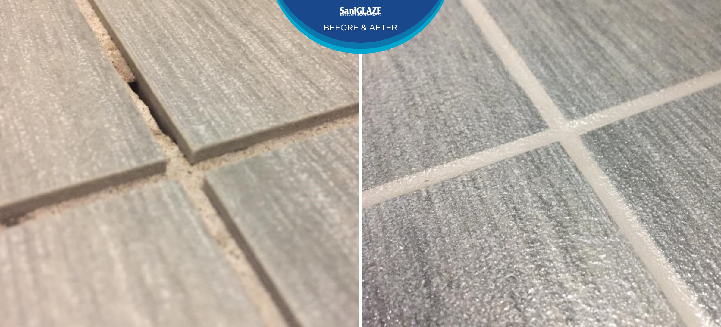 cracked grout